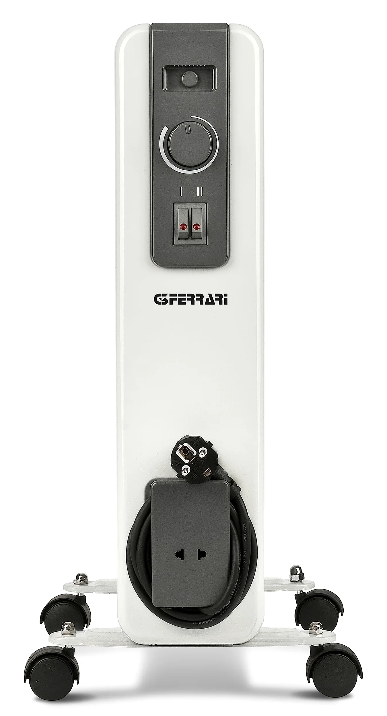 G3 Ferrari G60027 Radiatore ad Olio, 9 elementi riscaldanti, Eco, Bianco