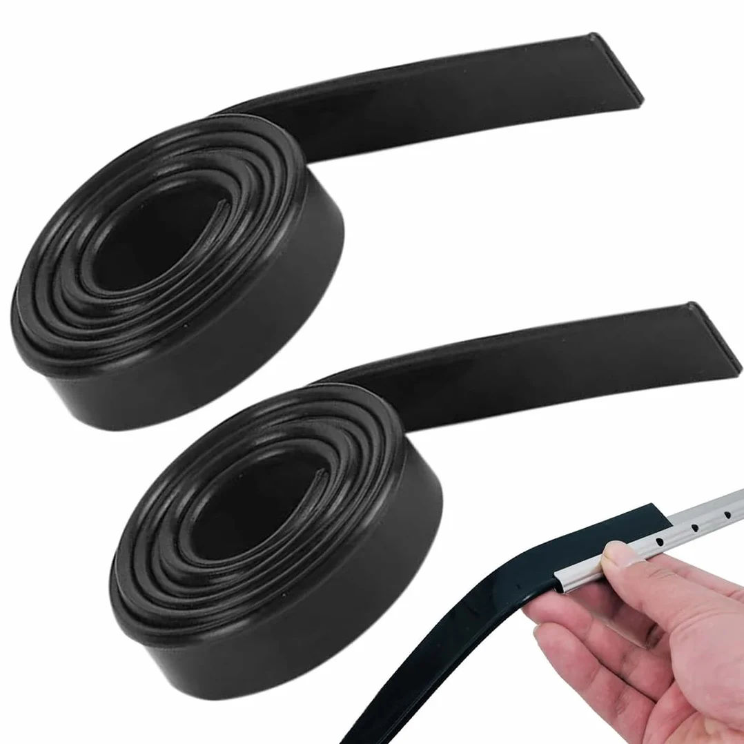 WeddHuis Gomma di Ricambio per Finestre in Vetro, 2 Pezzi, Labbro in Silicone per Tergivetro, Tagliabile e Morbido, Tergicristalli, Tira Acqua per Pulizia, Lava Vetri Finestre, Lavavetri (105 cm)
