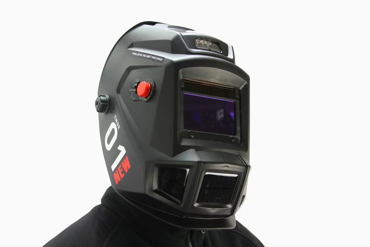 Maschera Casco Saldatura Autoscurante per MIG TIG MAG MMA | Campo Visivo 100x93 mm | Regolabile