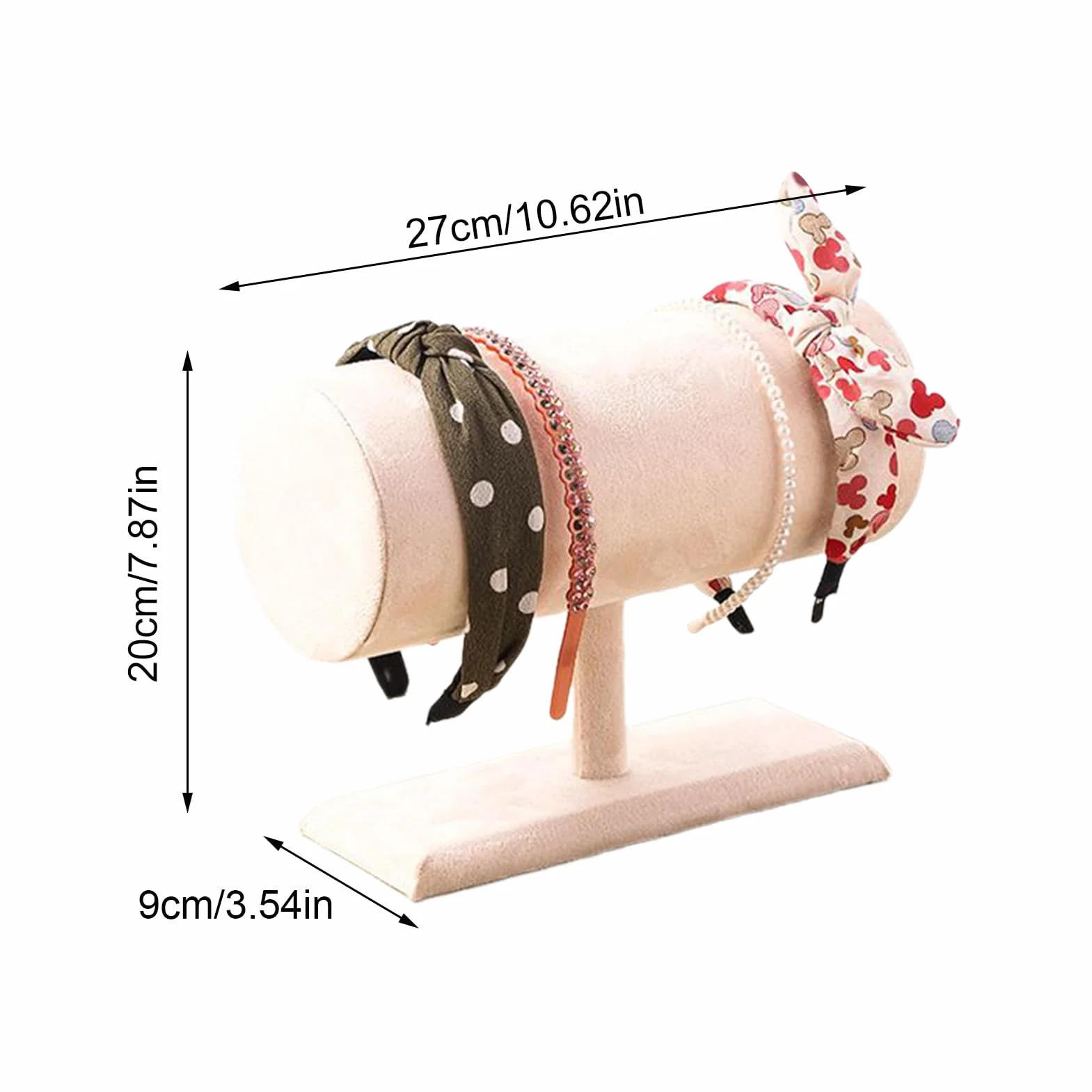 Portadiademas organizer in velluto per gioielli da donna scaffale decorazione casa