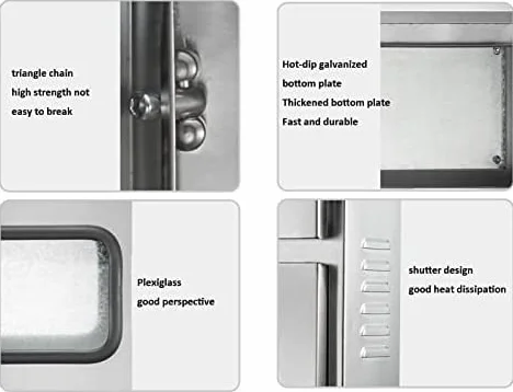 XBTGS Scatola di misurazione elettrica, resistente alle intemperie IP65 201 304, scatola di connessioni fotovoltaiche in acciaio inox, varie dimensioni, per interni ed esterni, 201 Stal Nierdzewna-L40