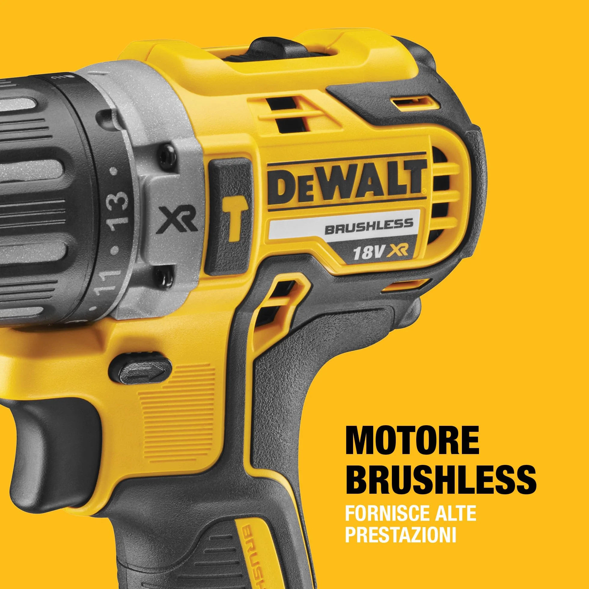 DEWALT Trapano avvitatore a percussione senza spazzole 18V XR, 2 X 5Ah, DCD796P2-QW
