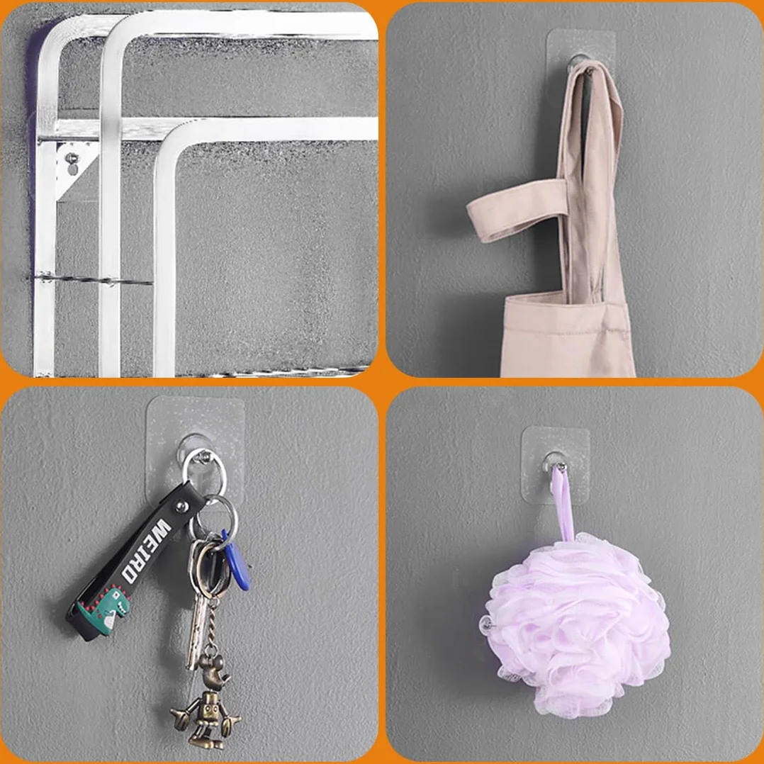 20 Pezzi Appendi Quadri Senza Chiodi, Chiodi Adesivi per Quadri Muro, Ganci Chiodi per Muro, per Foto, Dipinti, Orologio