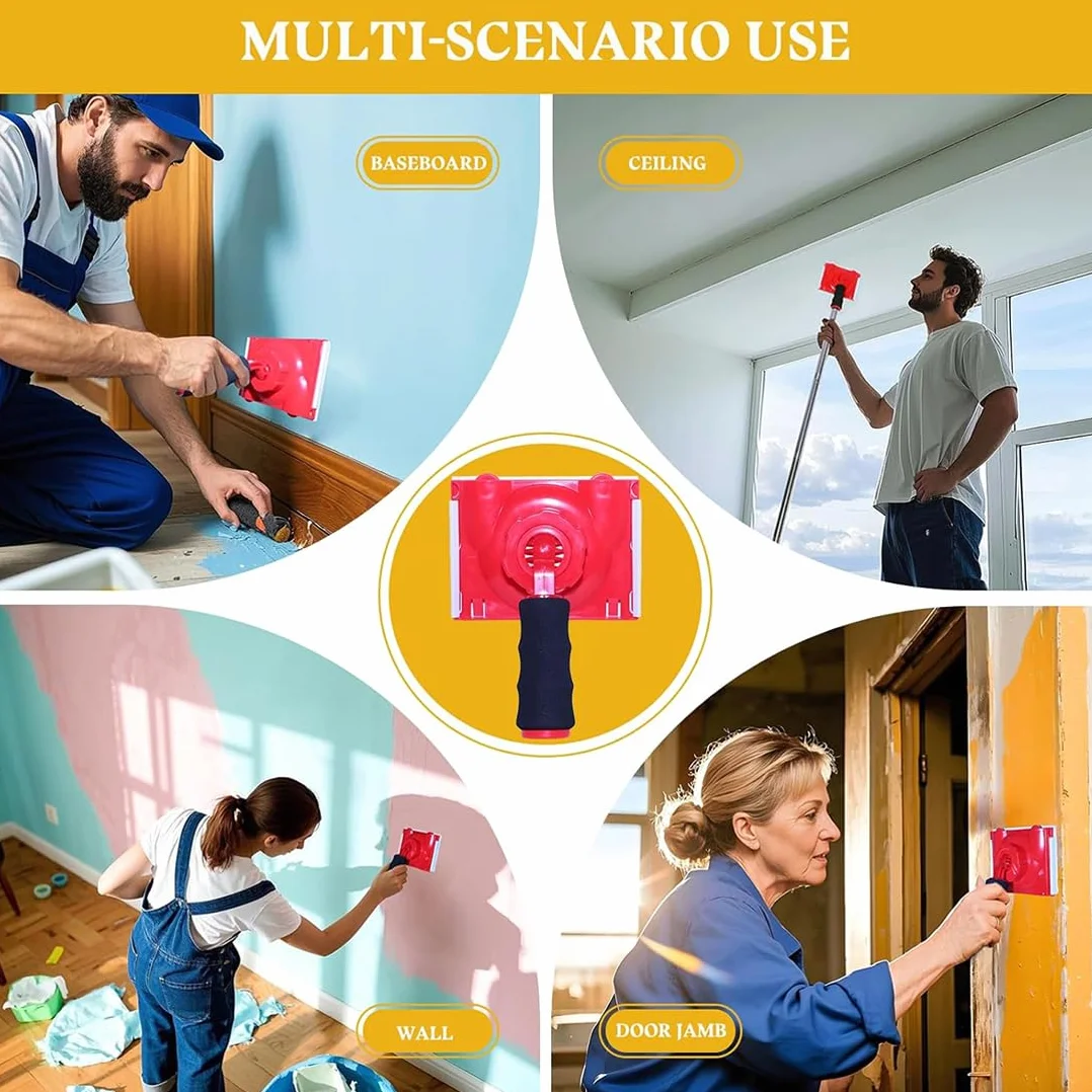 Confezione da 1 Pennello per Pittura Perfect Edge, Applicatore per Pittura per Bordi di Pareti e Soffitti