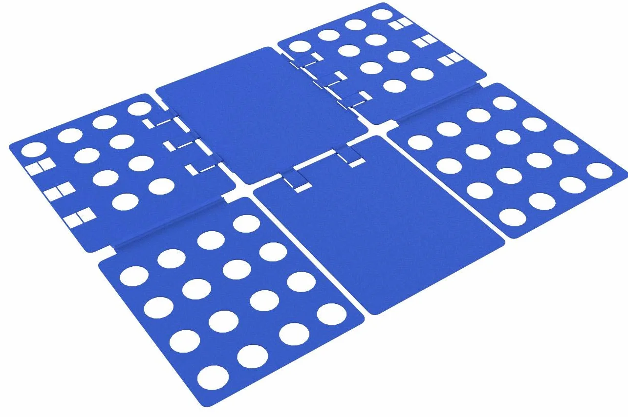 BoxLegend Piega Maglietta Adulti per t Shirt Piega Camicie Cartella per Vestiti Facile e Veloce per Piegare i Vestiti da Bambini Blu