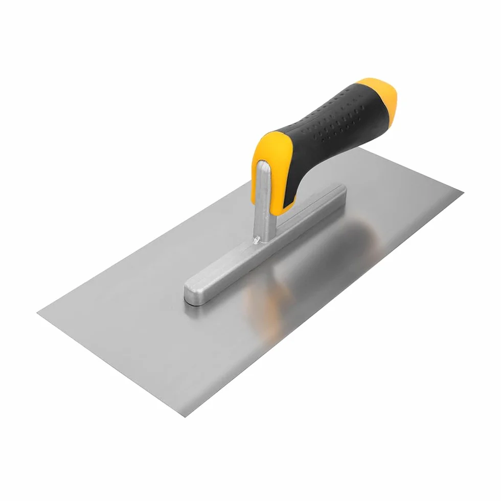 Hardy Working Tools – Frattazzo Liscio 12 x 28 cm con Manico Bimateriale 2K, Serie 28 – Frattazzo per Lisciare Intonaci, Colle, Gessi e Stucchi