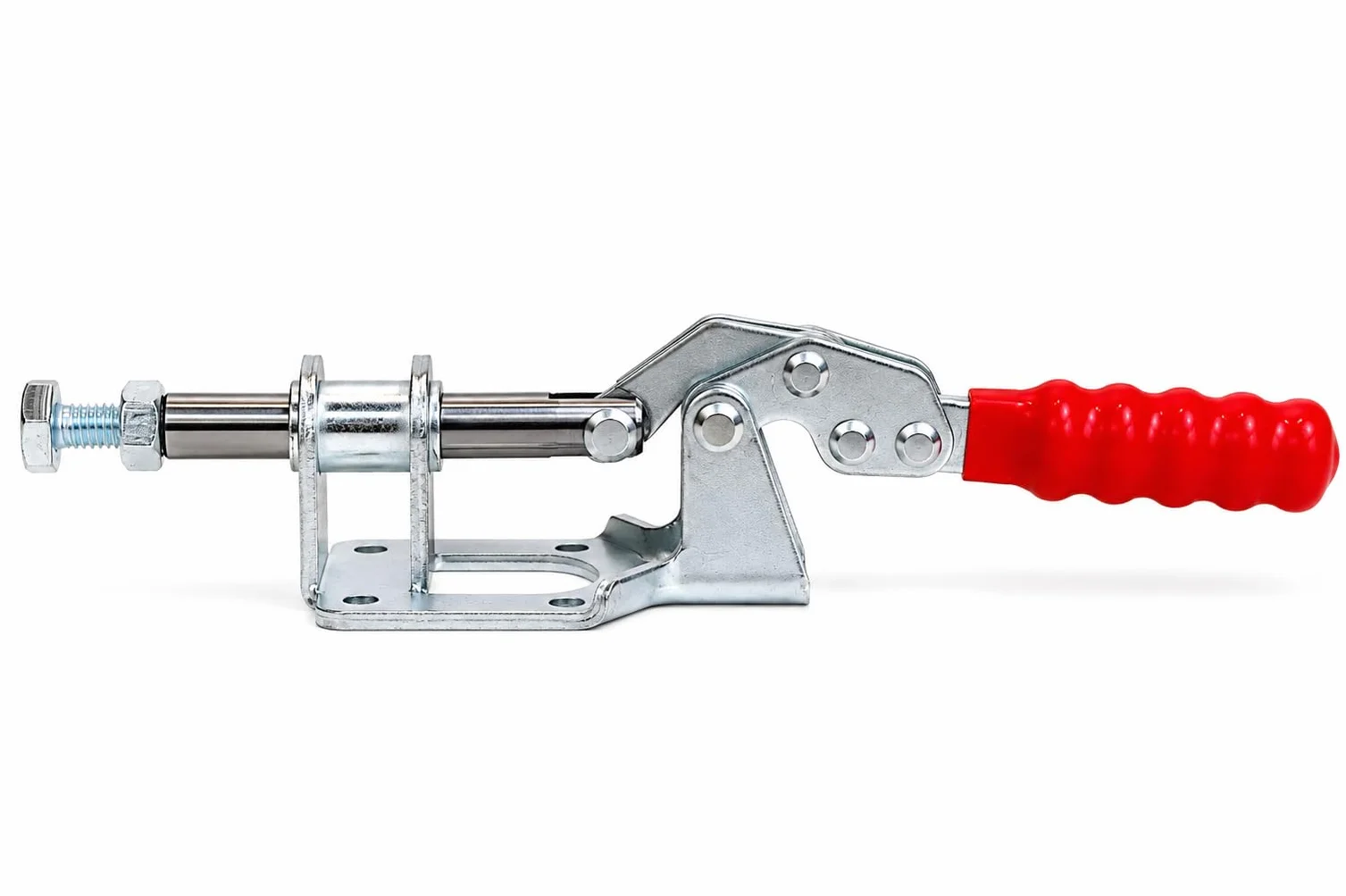 Morsetto a ginocchiera INGDAUM® 1 pezzo con asta di spinta GH-302FM, forza di tenuta 136 kg (1, GH-302FM)