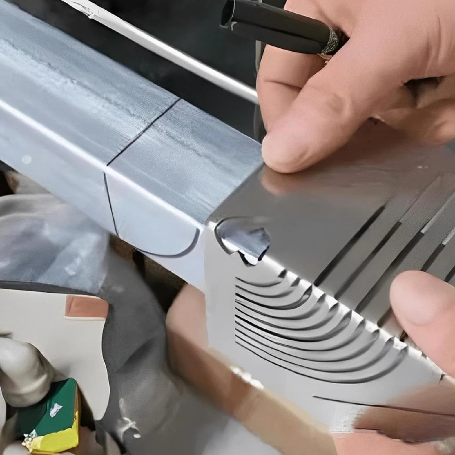 Square Tube Bending, Arc Scriber Tool, Metal Scriber Tool, Tube Marking Tool, Multi-Functional Scribe for Square Tube Bend Marking, Ideal for Craftsmen and Engineers Bending and Metal Marking