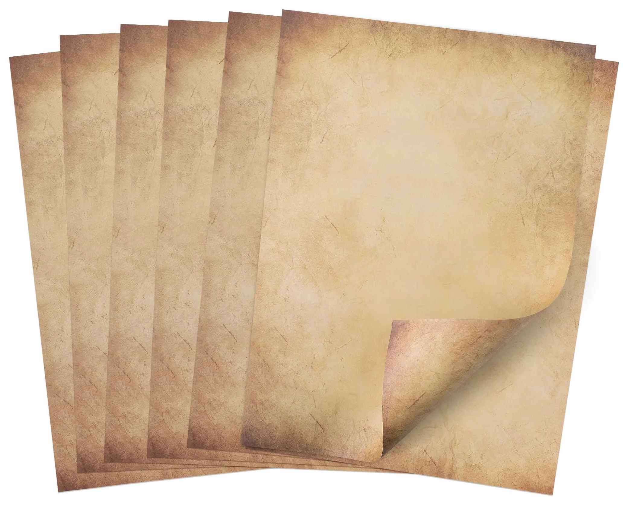 25 fogli di carta pergamena DIN A4 per inviti di compleanno con calligrafia stampata su entrambi i lati