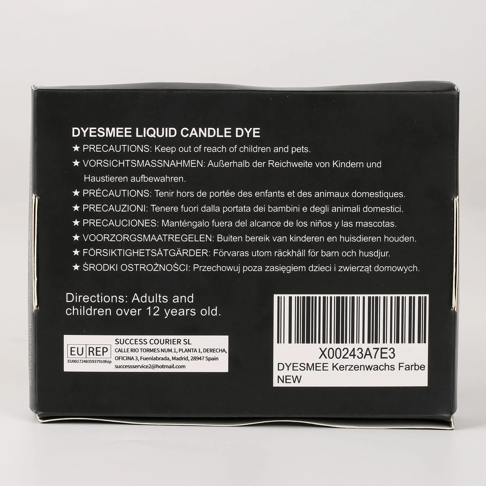 Cera per candele, 10 colori, colorante liquido, per cera di soia, api, paraffina, palma, gel