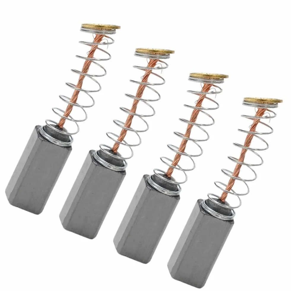 Confezione da 4 spazzole di carbone per utensili elettrici 10 mm x 5 x 5 mm parti di ricambio per funzione motore