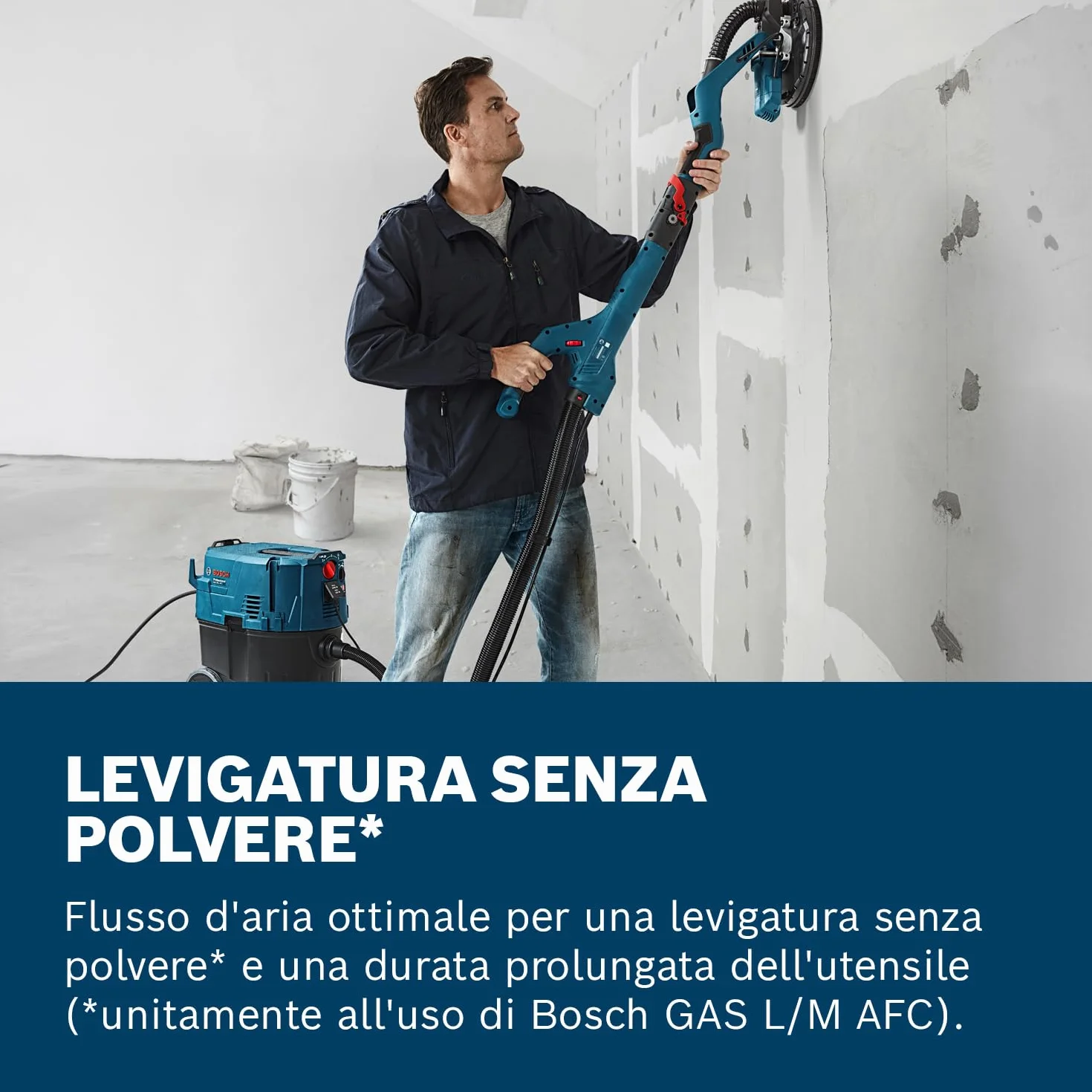Bosch Professional Levigatrice per Cartongesso GTR 55-225 550W Ø215mm