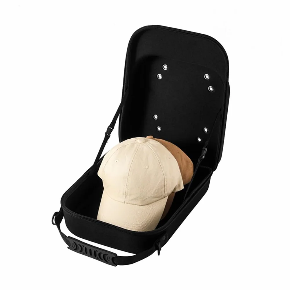 Borsa porta-cappelli da baseball in EVA, portatile e resistente alla pressione, adatta per i viaggi, per riporre cappelli da baseball.