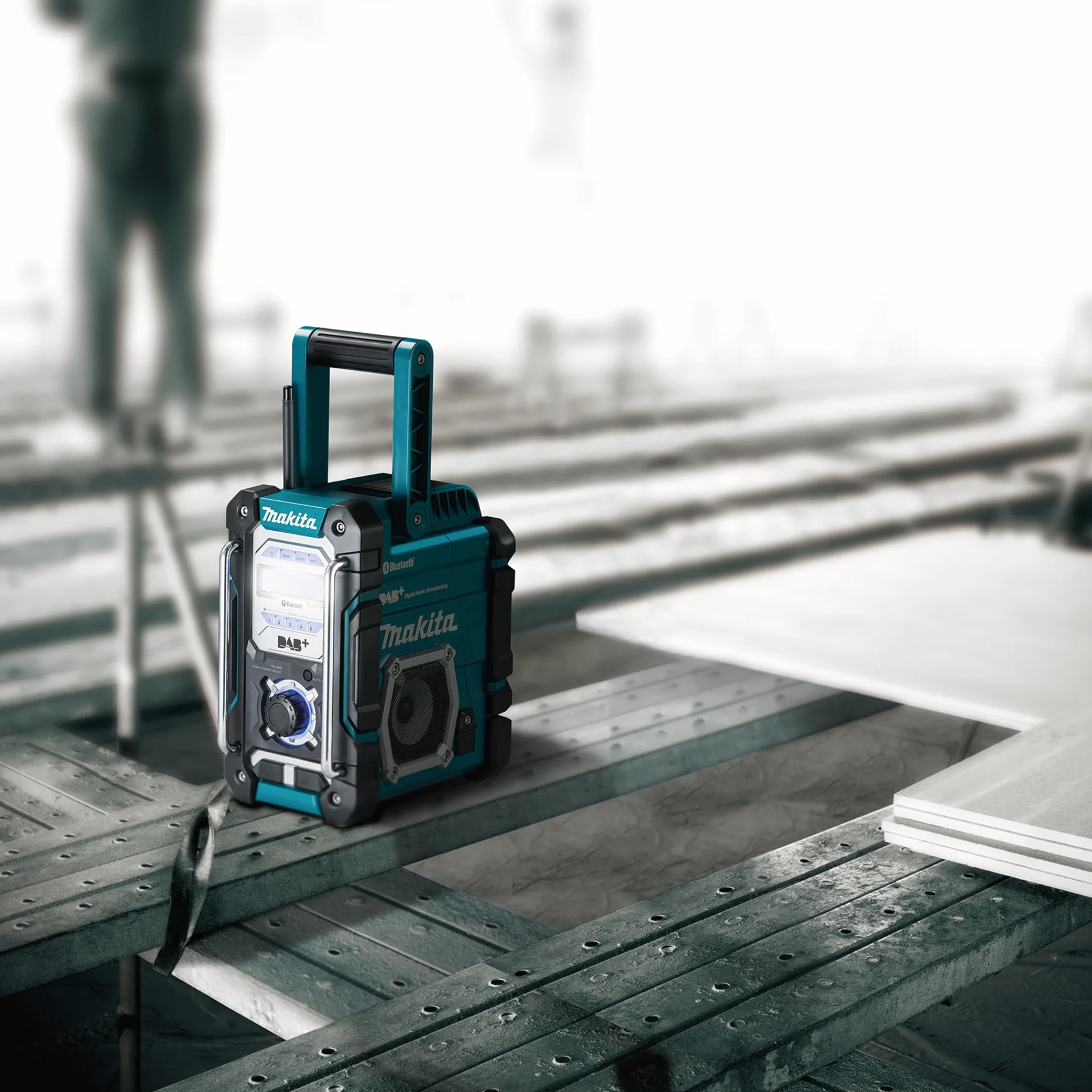 Makita DMR112 Radio da cantiere DAB/DAB+, agli ioni di litio, con Bluetooth, batterie e caricabatterie non inclusi