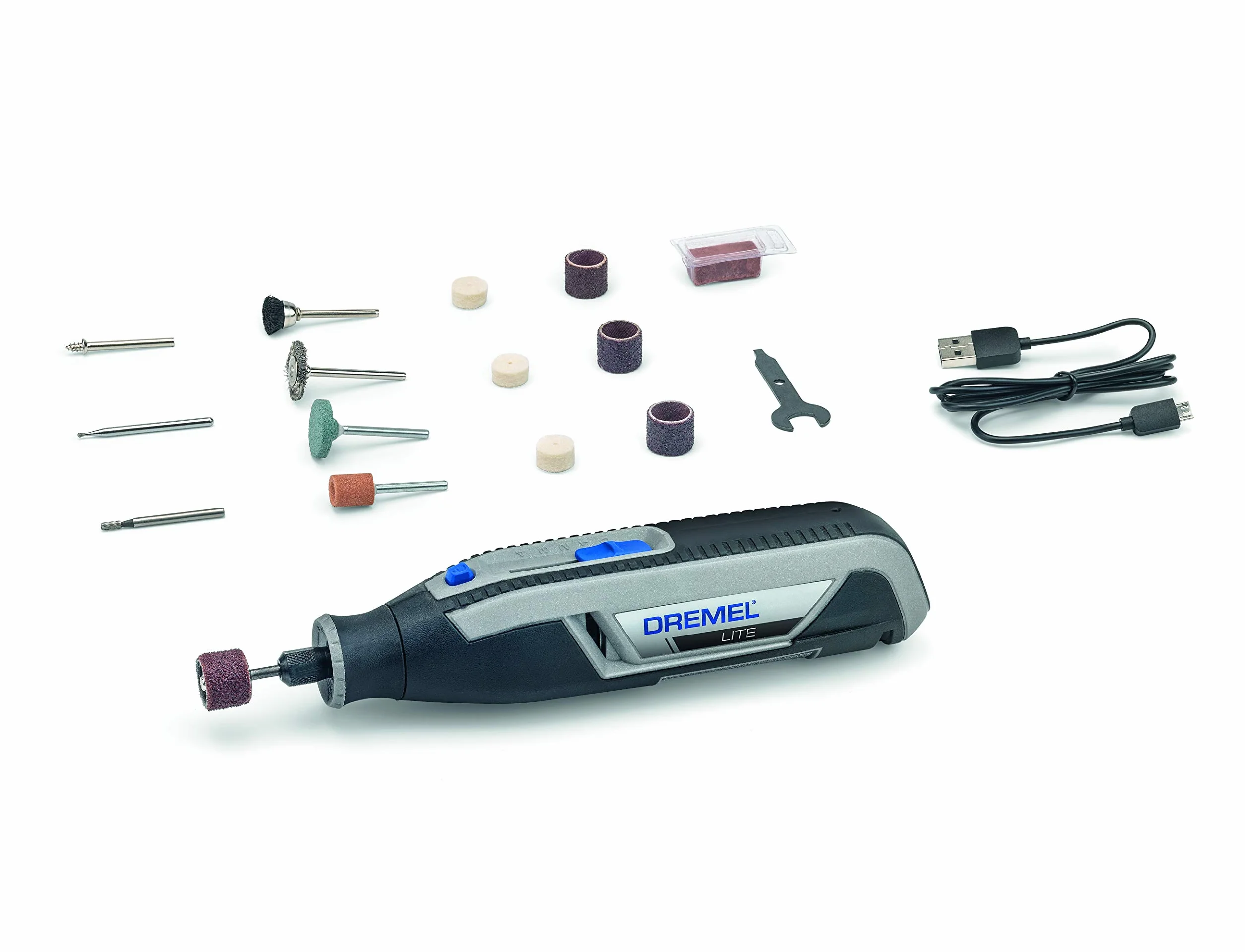 Dremel Lite 7760 Cordless Utensile Multifunzione Rotativo 3.6 V 8.000-25.000 giri/min Kit 15 Accessori