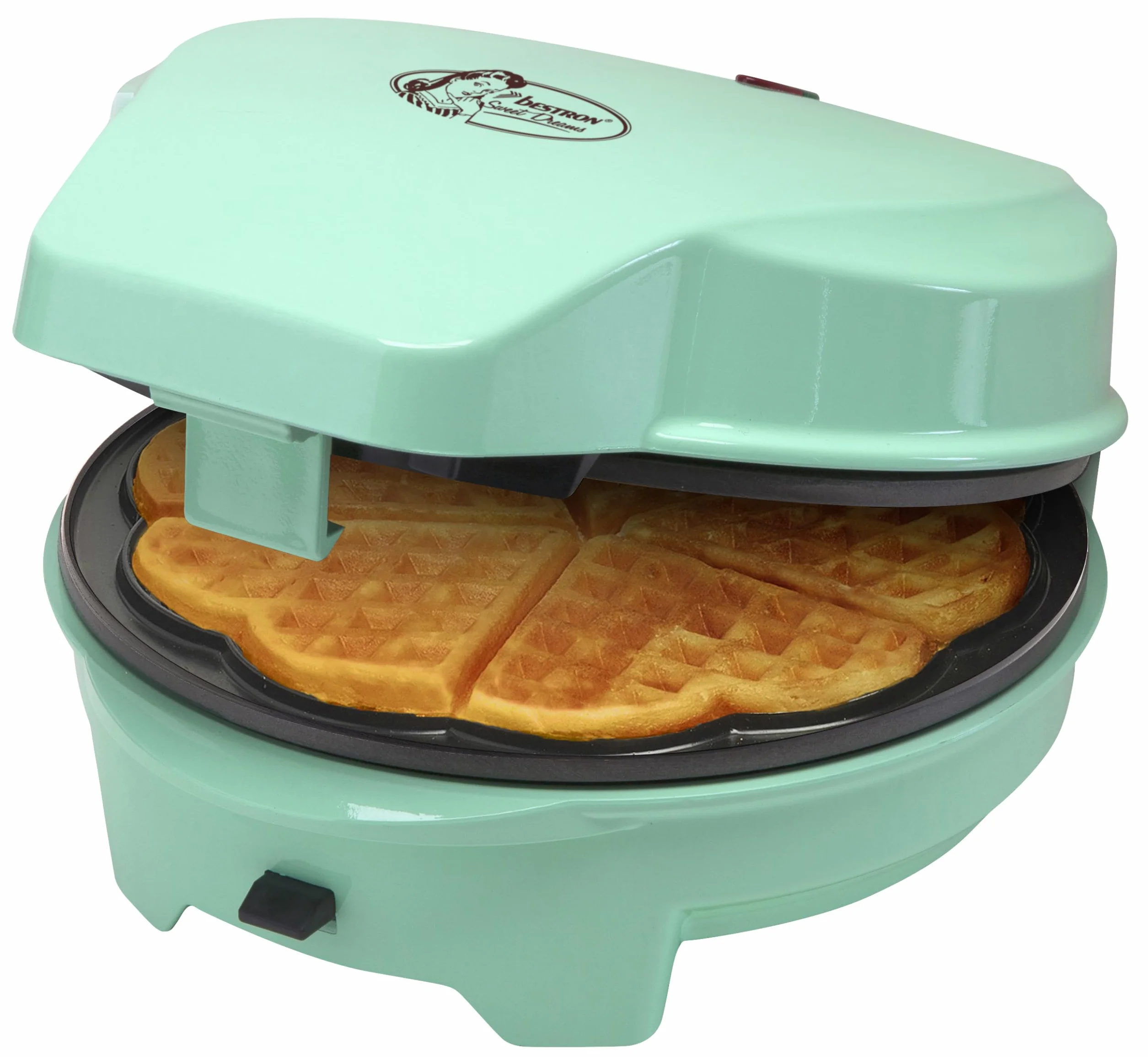 Bestron ASW238 Stampo per Torte 3-in-1, 700 W, Copper, Menta