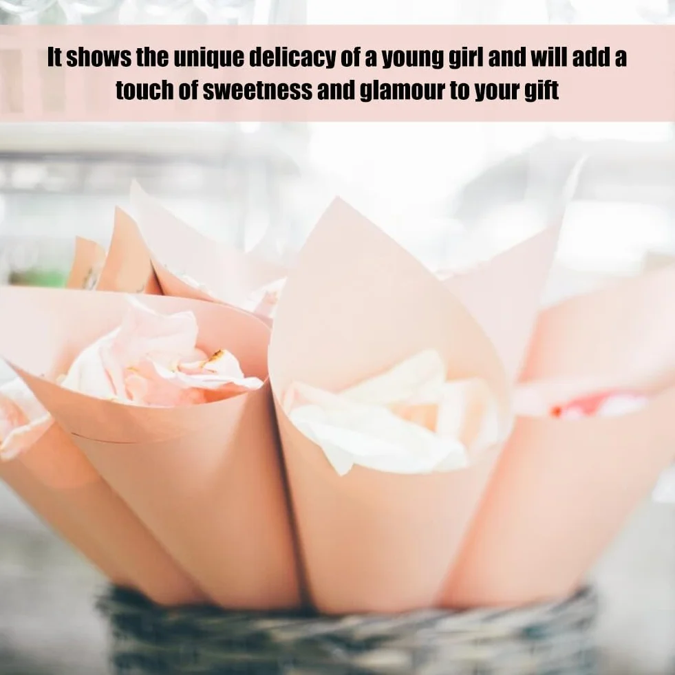 Carta Velina Comioke, 30 Fogli Rosa 70x50 cm, Per Confezioni Regalo e Decorazioni