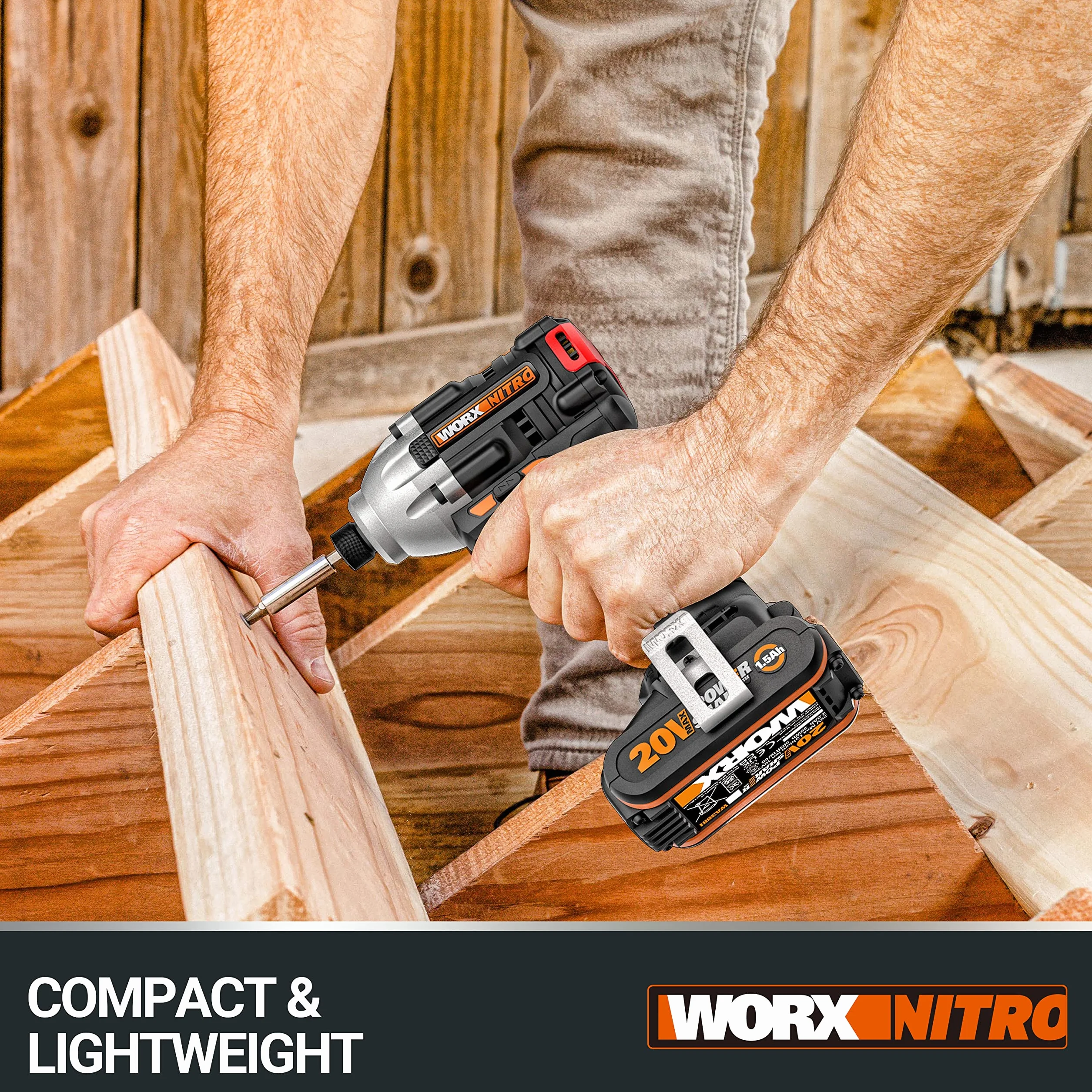 WORX WX261.9 18V (20V MAX) Brushless Impact Driver - Bare Unit