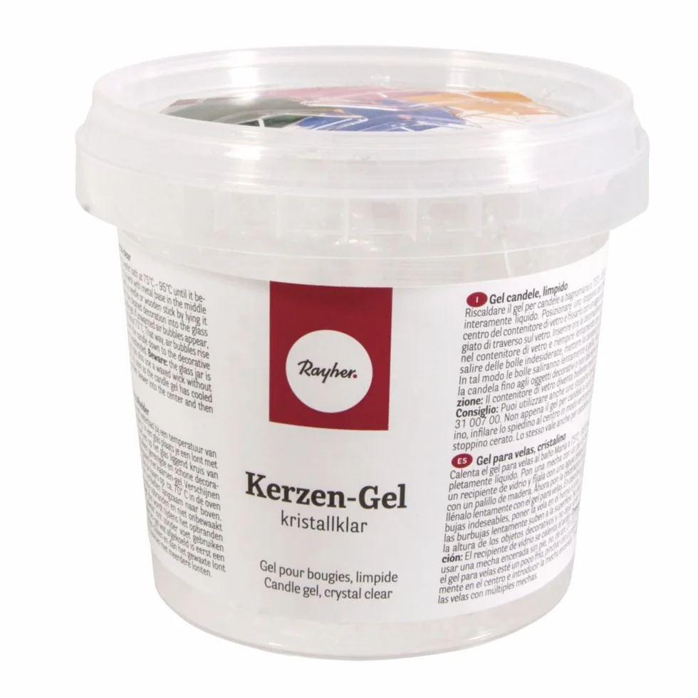 RAYHER HOBBY 3130200, Gel per Candele, Trasparente, Secchiello di 750g/ 850 ml