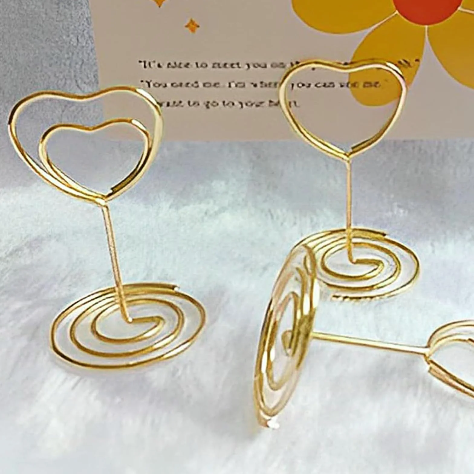 30 Pezzi Segnaposto Matrimonio, Porta Foto, Titolari di Carta Numero di Tabella, Memo Clip, Portafoto Supporto, per Ristoranti, Foto, Riunioni di Feste, Matrimonio, Compleanno(Amore)