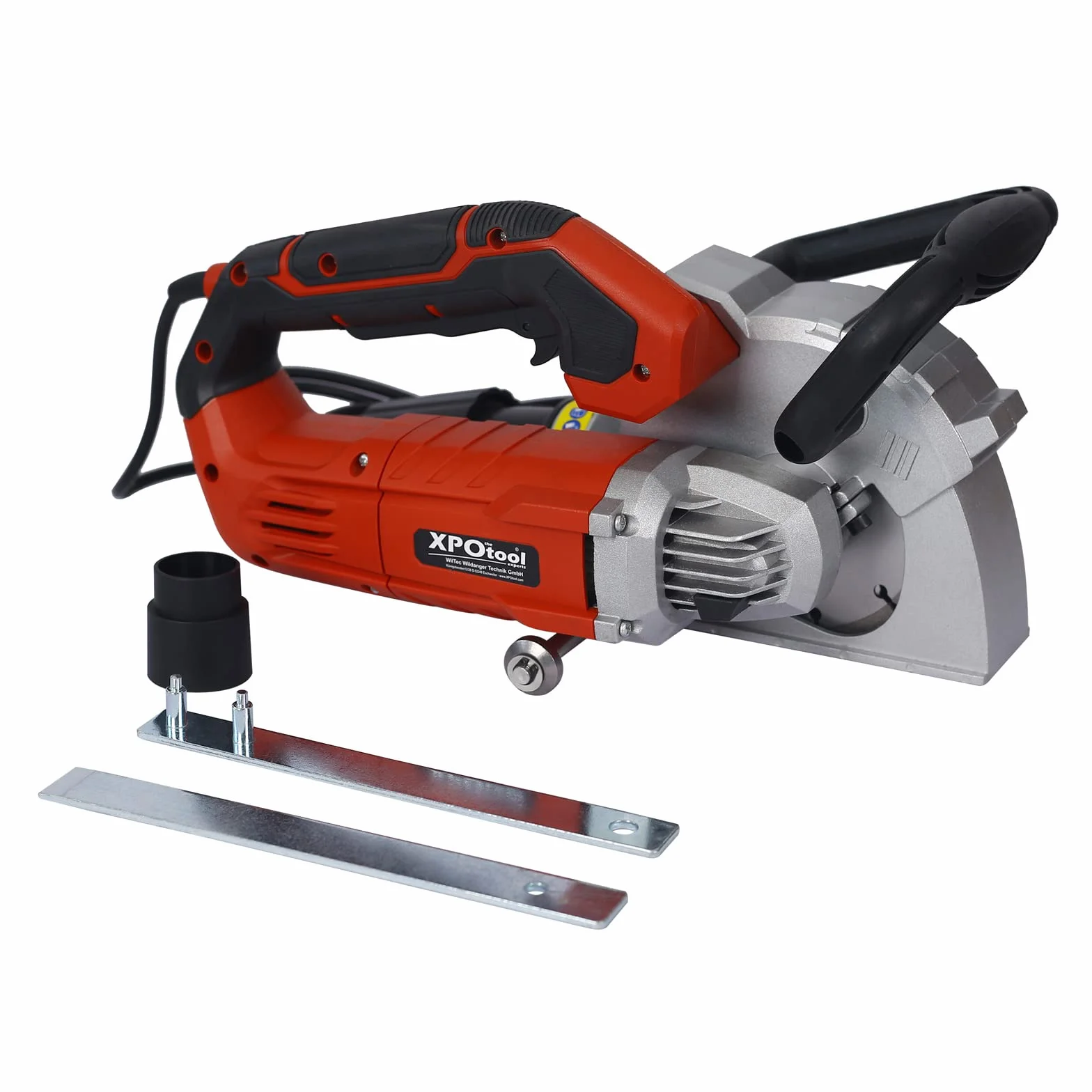 XPOtool Scanalatrice a fresa per muro 1350W con 2 dischi Ø125mm con adattatore per aspirapolvere