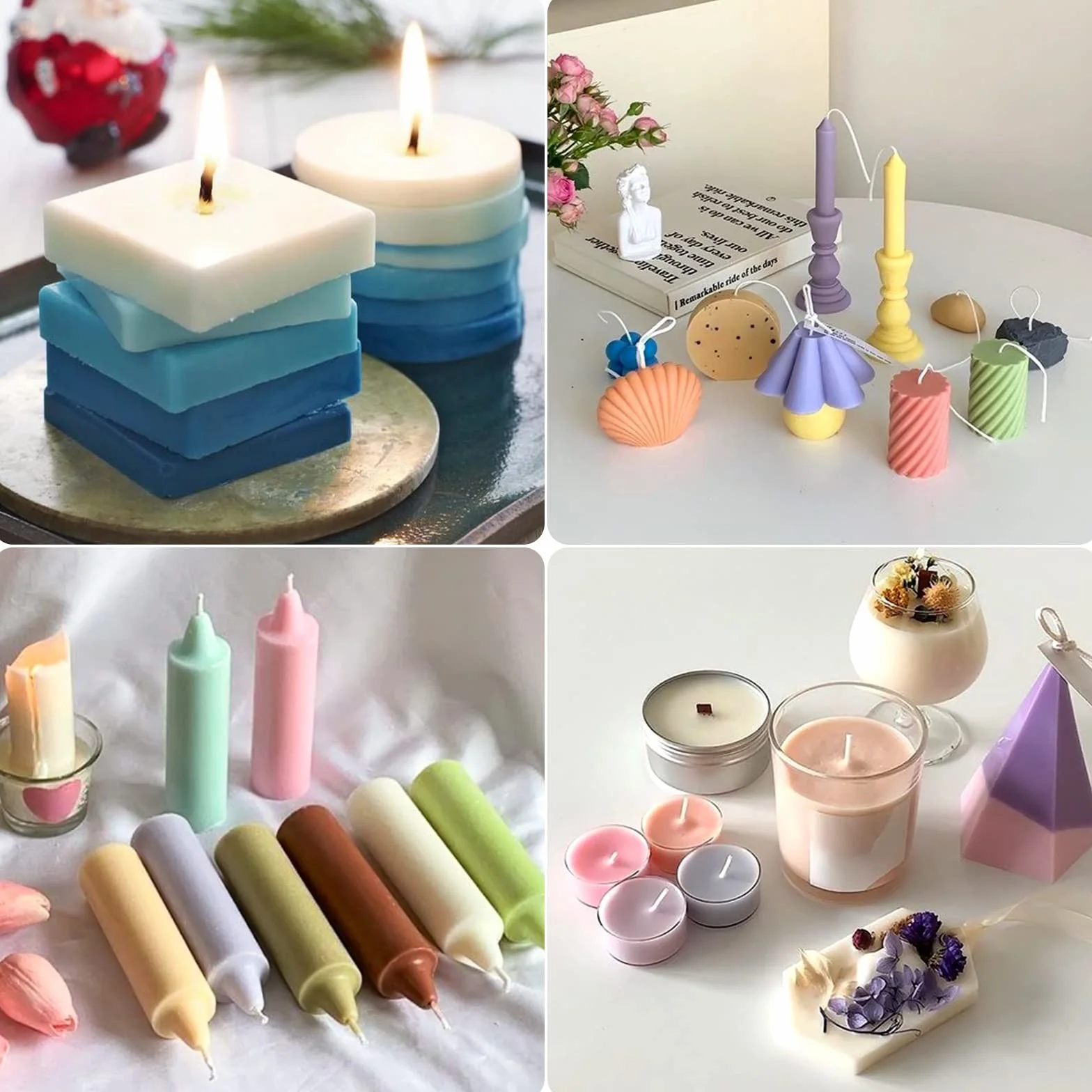 FansArriche Coloranti per Candele, 10 colori colorante per candele fai da te, Colori a Cera per cera gel, paraffina, cera di soia, tintura di cera di candela, 10 ml