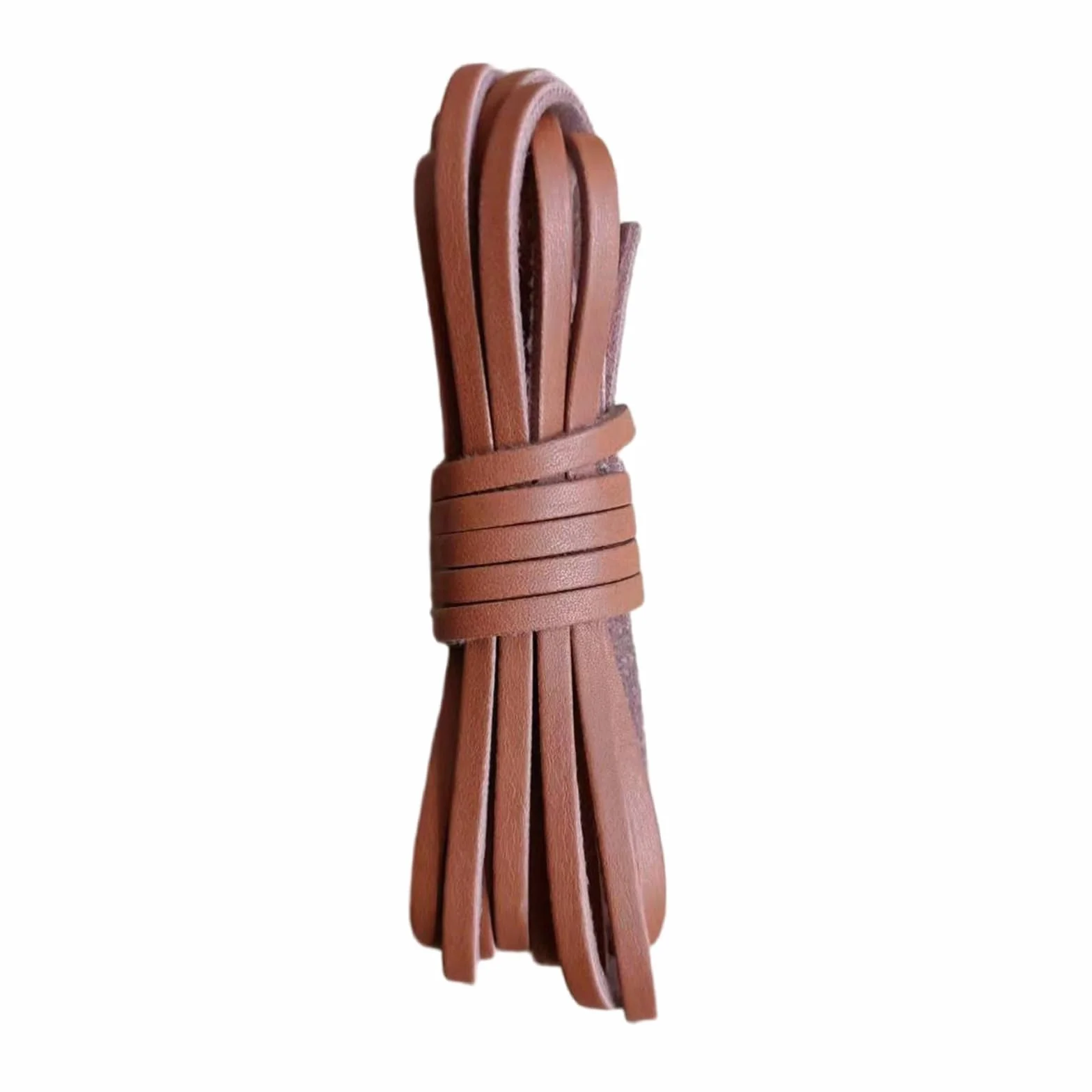 Cordoncino in pelle naturale, 3 mm, 9 m, piatto, per lacci di scarpe, bracciali, creazione di gioielli, naturale
