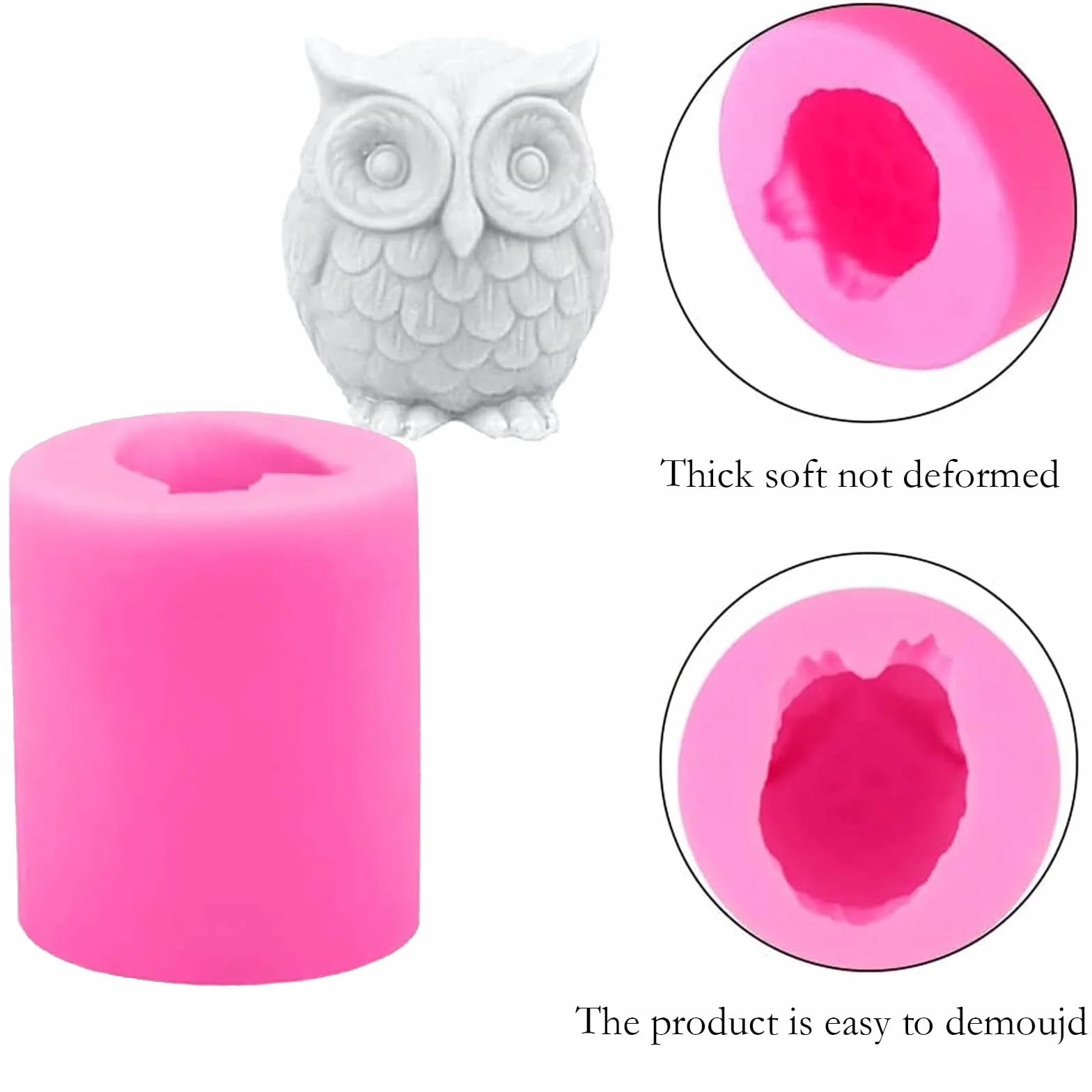 2 Pezzi Stampo Silicone Animali Forma Unica Aromaterapia Candela Che Fa Muffa Arredamento Controsoffitto Decorazione Regali Unici per la Casa