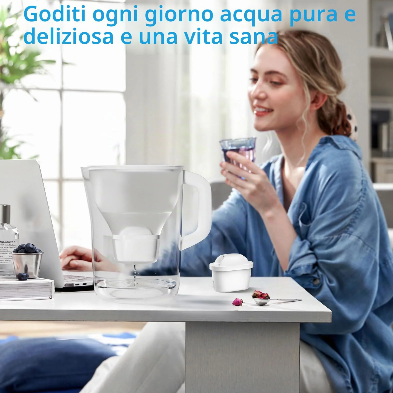 Filtri Compatibili con Brita Maxtra+ Plus Maxtra Pro All-in-1 Filtro per Acqua 8 Pezzi