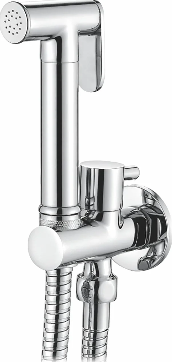 Ibergrif Doccetta per Bidet con Miscelatore, Supporto e Flessibile, Acqua Fredda, Finitura Cromo, M22015R