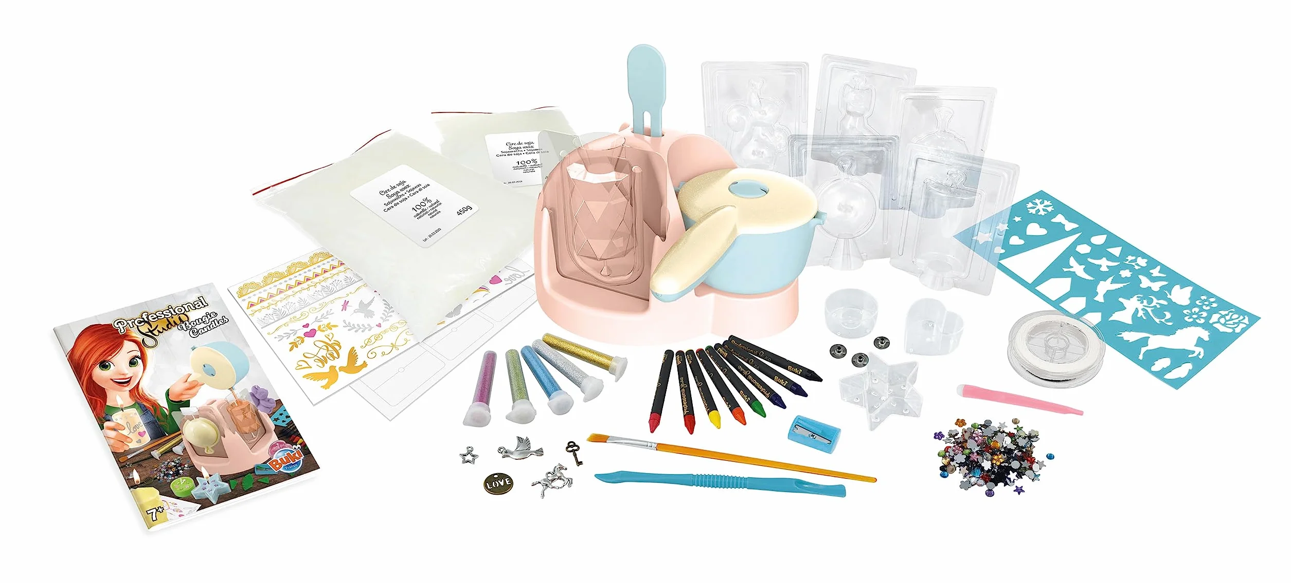 BUKI 5420 - Candele professionali da studio, multicolore