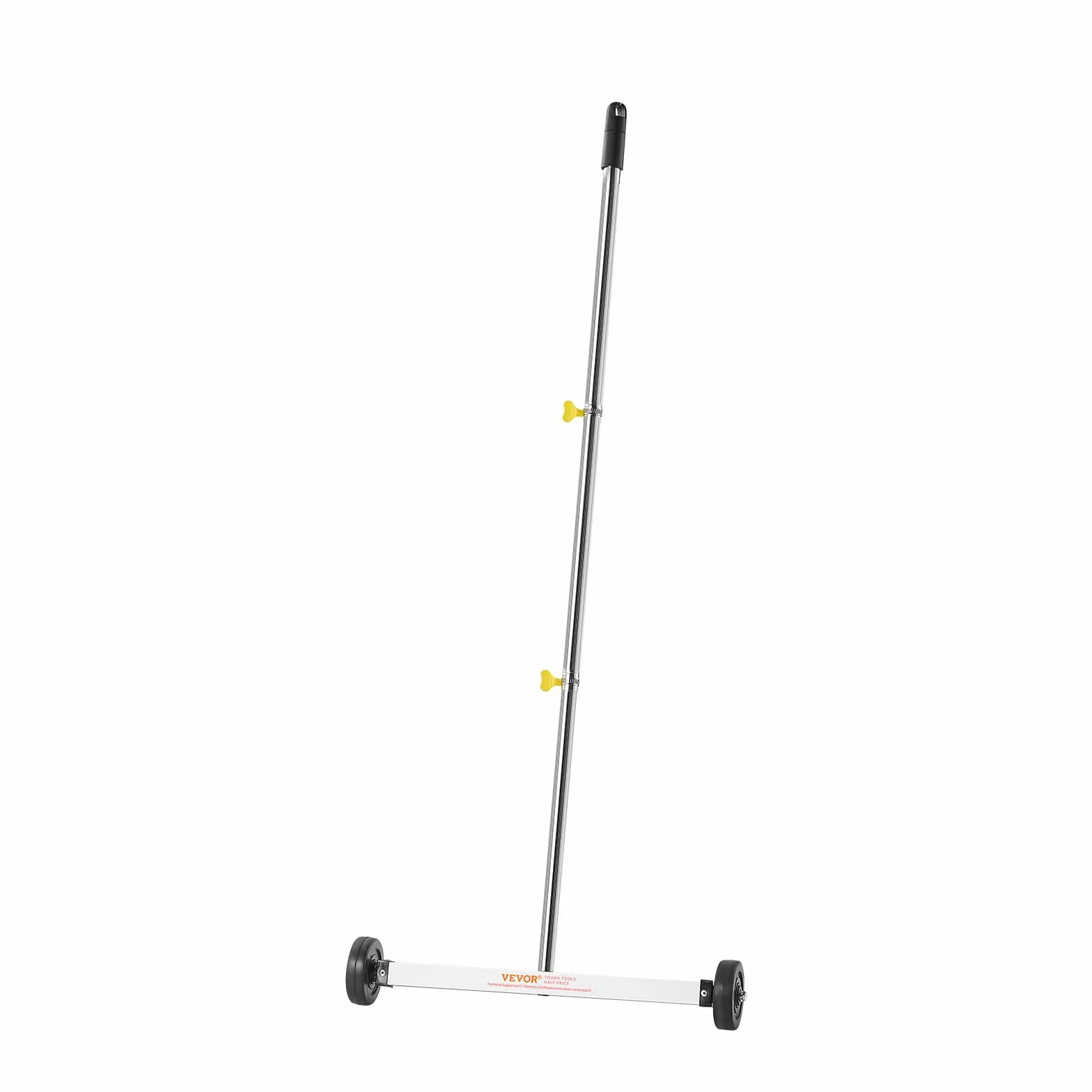 VEVOR Spazzatrice Magnetica con Ruote per Chiodi Spazzatrice Magnetica Leggera con Manico Regolabile Raccoglie Chiodi e Viti, Facile Pulizia per Garage, Progetti di Copertura, Carico 4,5 kg