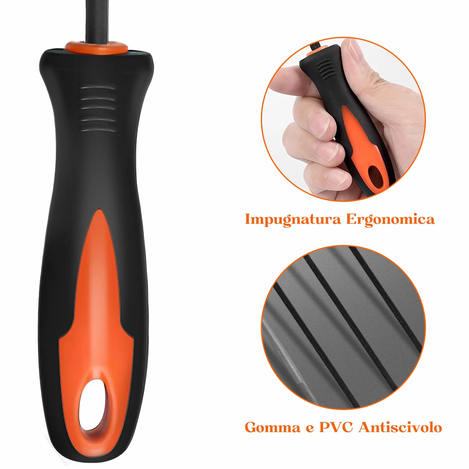 Set 5 Lime per Motosega – 4 Lima per Catena Motosega (3,2/4,0/4,8/5,5 mm) + Lima Piatta 6” (15 cm) – Kit Affilatura Catena, Affilacatena Manuale Fai da Te