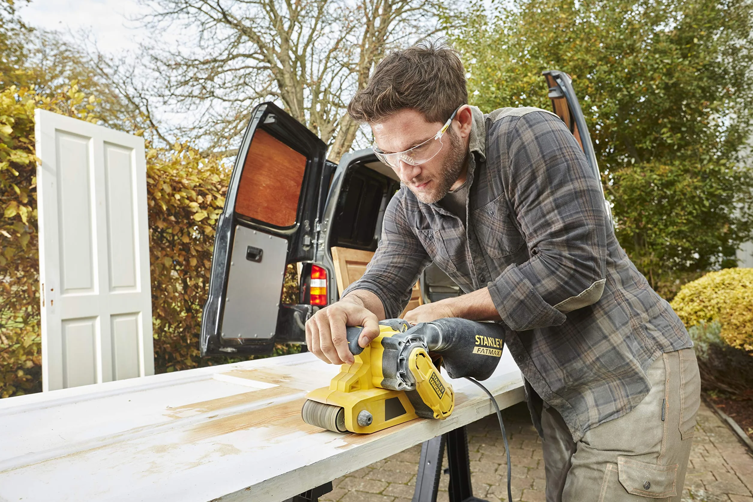 STANLEY FATMAX FMEW204K-QS Levigatrice a Nastro 1010 W