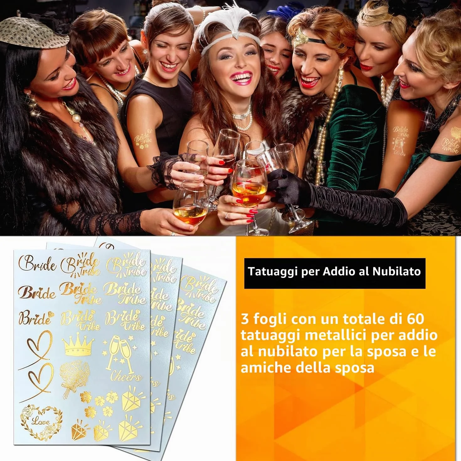 16 Pezzi Gadget Addio al Nubilato Sposa e Amiche, Velo Sposa Addio al Nubilato Gadget, Team Bride, Bride to be Addio al Nubilato, Fasce Addio al Nubilato