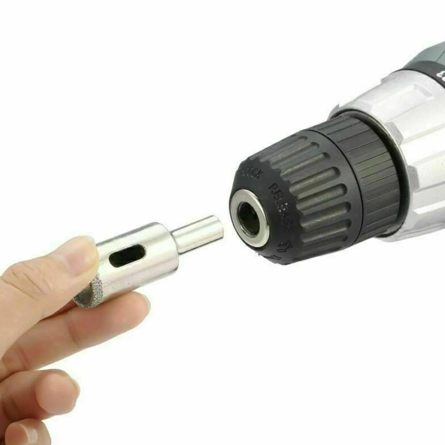 Topolenashop 2x Punta Diamantata 14 mm per Vetro, Piastrelle, Marmo e Ceramica – Sega a Tazza Rivestita in Diamante – Frese Affilate per Fori Precisi – Compatibili con Trapani Manuali ed Elettrici