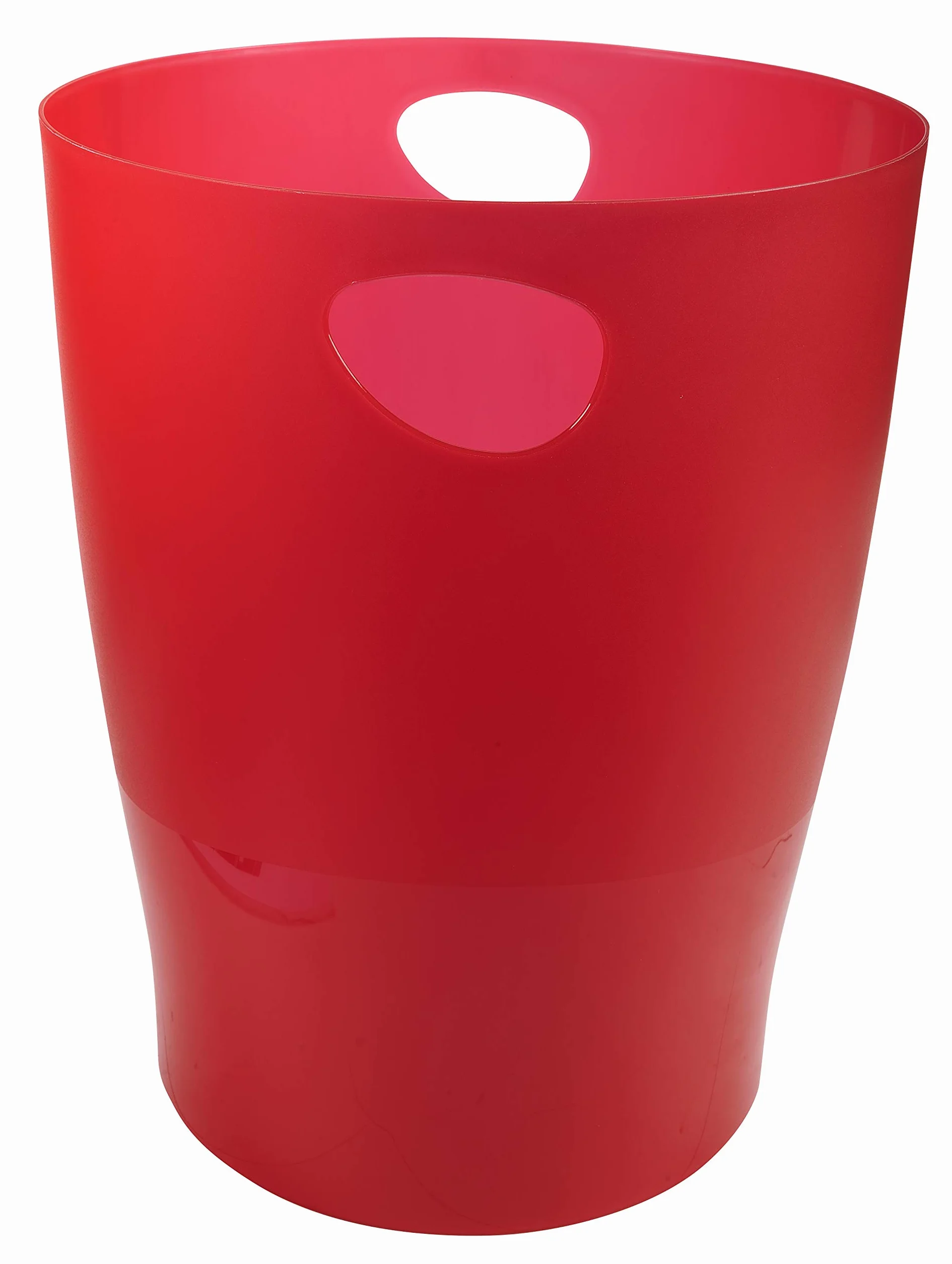 Exacompta cestino gettacarta ECOBIN 15 litri 26,5x26,5x33,5 cm rosso cremisi traslucido