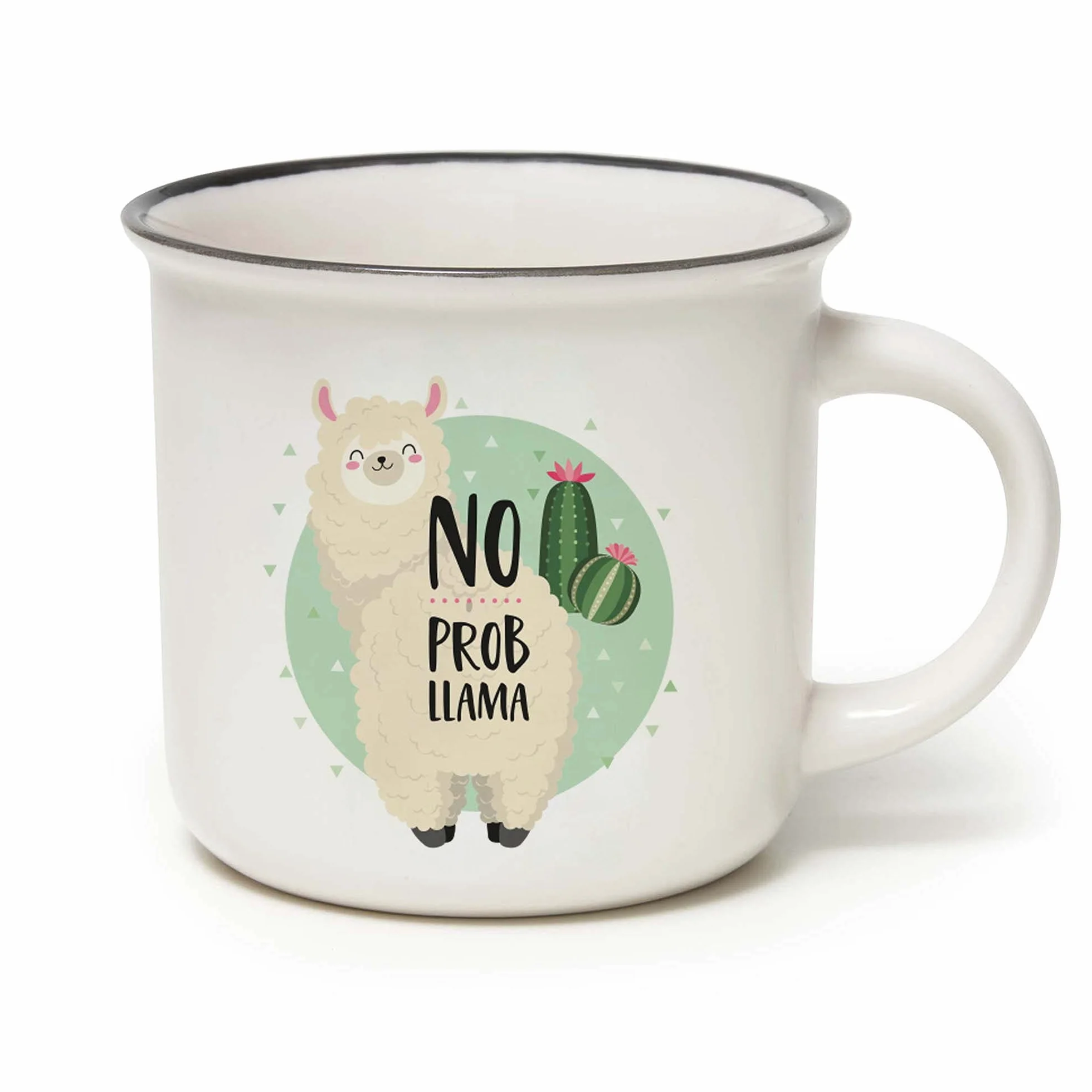 Legami Cup-Puccino Llama Tazza Porcellana Bone China Multicolore 350 ml