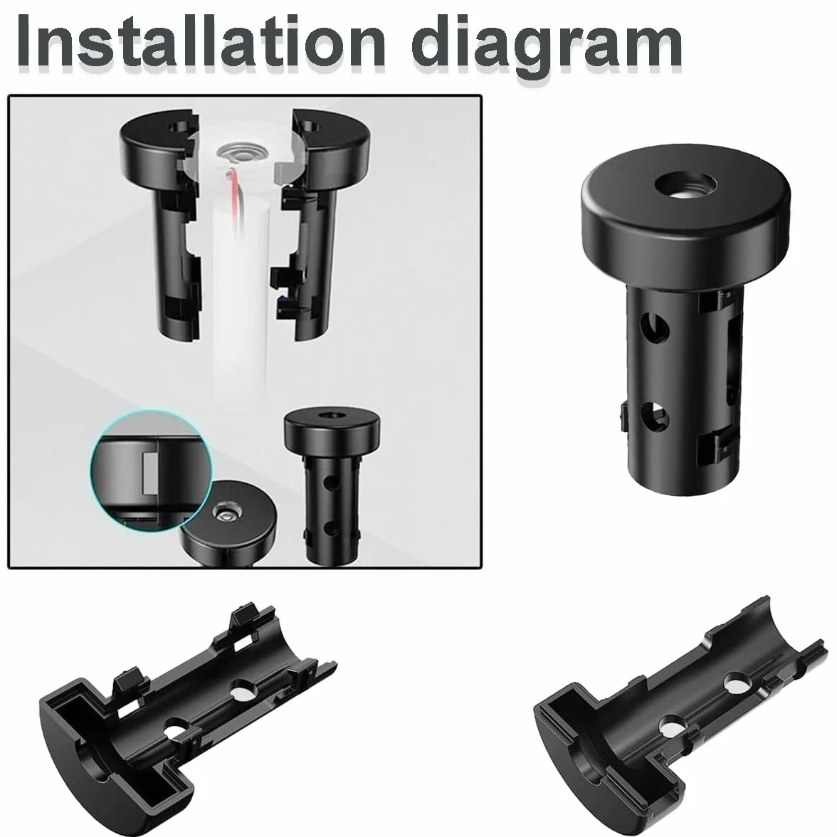 Kit di nebulizzatori per umidificatori, quattro ugelli, con cavo USB, Set di sostituzione fai da te