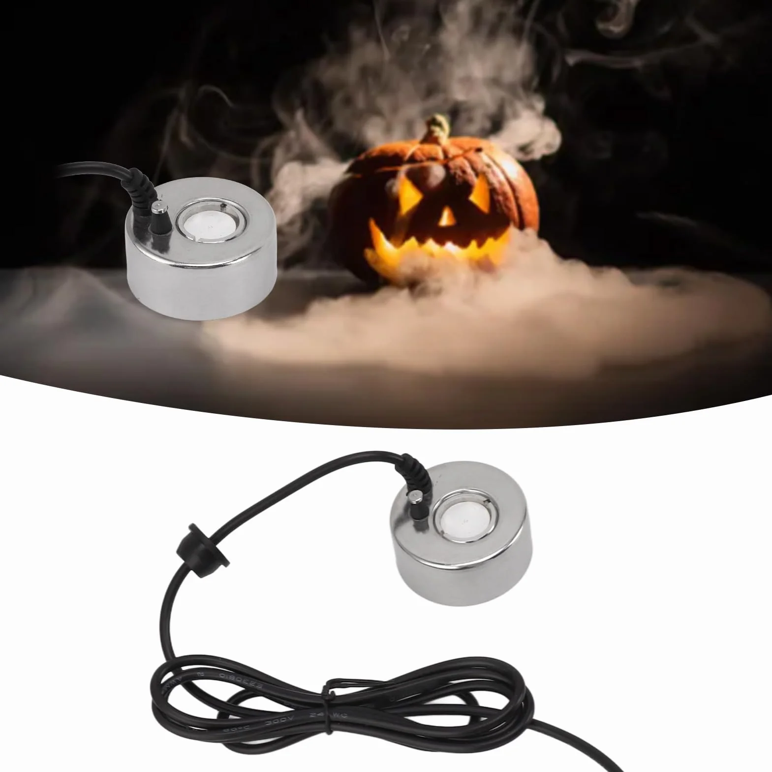Nebulizzatore ad ultrasuoni in acciaio inossidabile DC 12V per fontana d'acqua stagno