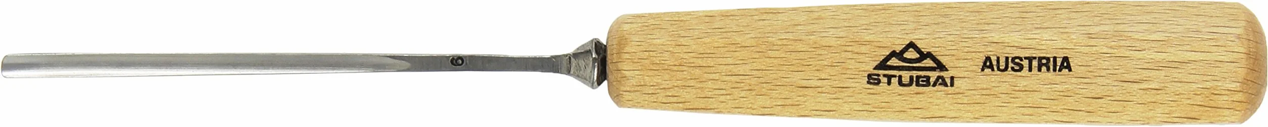 Stubai 550604 Sgorbia per Scultori, Lucidata, Modello 5, Lunga, 4 mm