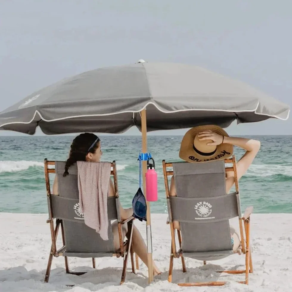 3 ganci per ombrelloni estivi 3 denti organizzazione spiaggia organizer borse 3 pezzi Durevole