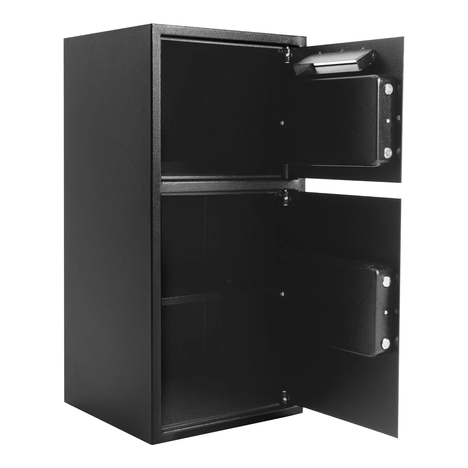 Cassaforte con chiave, grande cassaforte per mobili, 35 x 35 x 75 cm, per denaro, documenti, gioielli