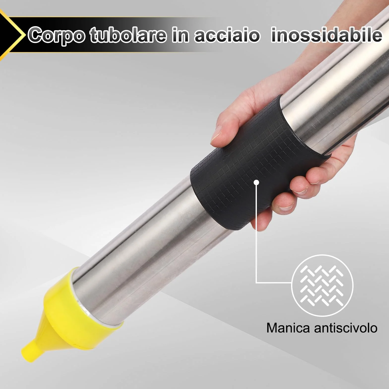Strumento di Calamcine in Cemento, Scatola di Gomma Applicatore a Calafata Sealar con Usura Resistente Ad Alta Efficienza Ottima capacità di Sigillare gli Spazi Stradali