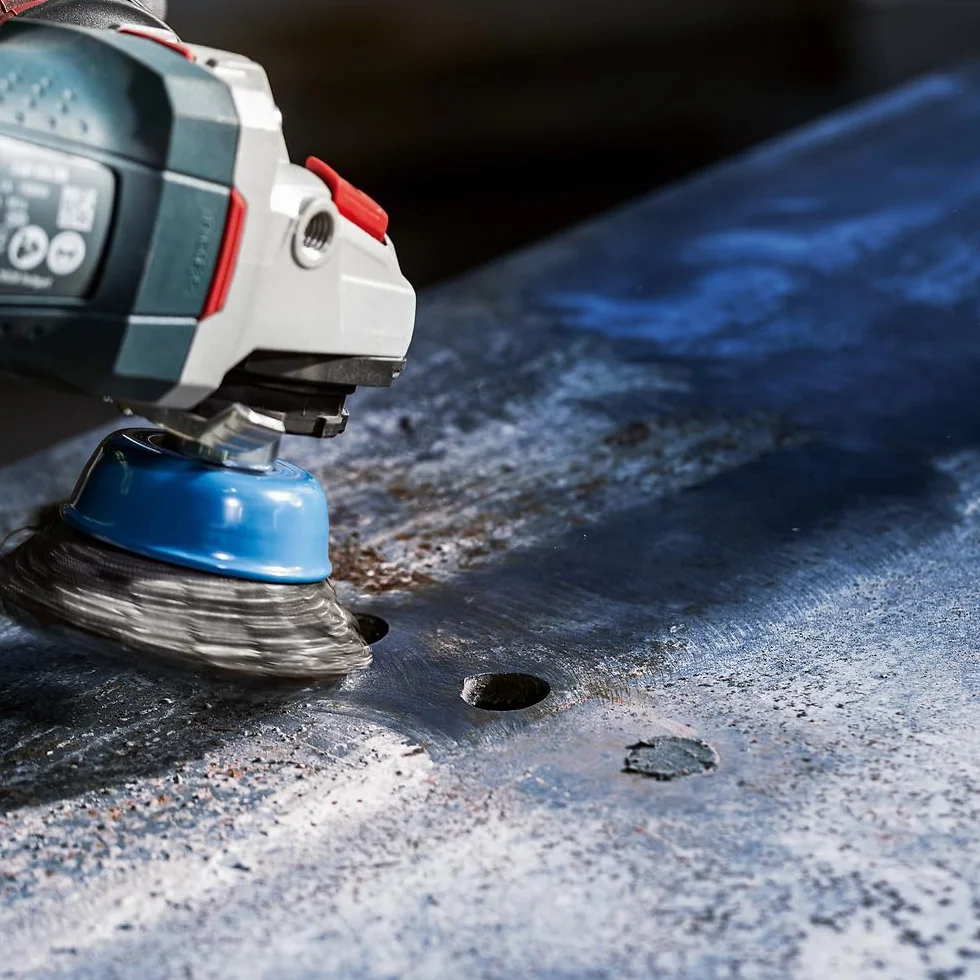 Bosch 1x Spazzola a tazza PRO Metal heavy piccole, filetto M14 (per Acciaio, Ø 75 mm, Professional Accessorio Smerigliatrice angolare piccola)