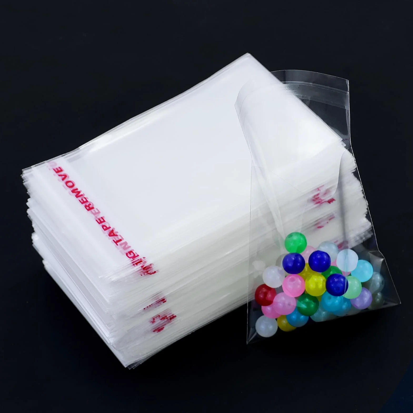 500Pz Sacchetti Di Plastica Autoadesivi,7x10cm,Bustine Trasparenti Richiudibili Cellophane Trasparenti,Piccoli Sacchetti Confetti Per Biscotti,Caramelle,Noci,Cioccolato,Orecchini