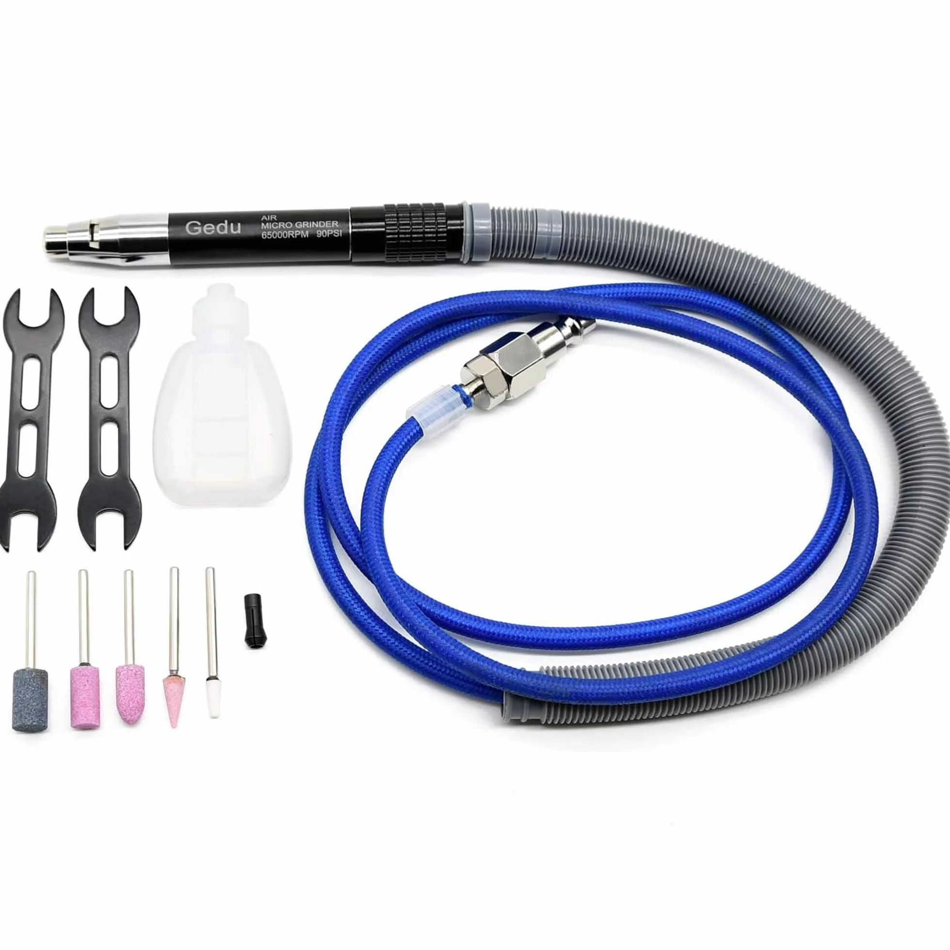 Set di Levigatrice ad Aria Compressa 1/8 Pollici 65000 giri/min per Levigatura e Lucidatura
