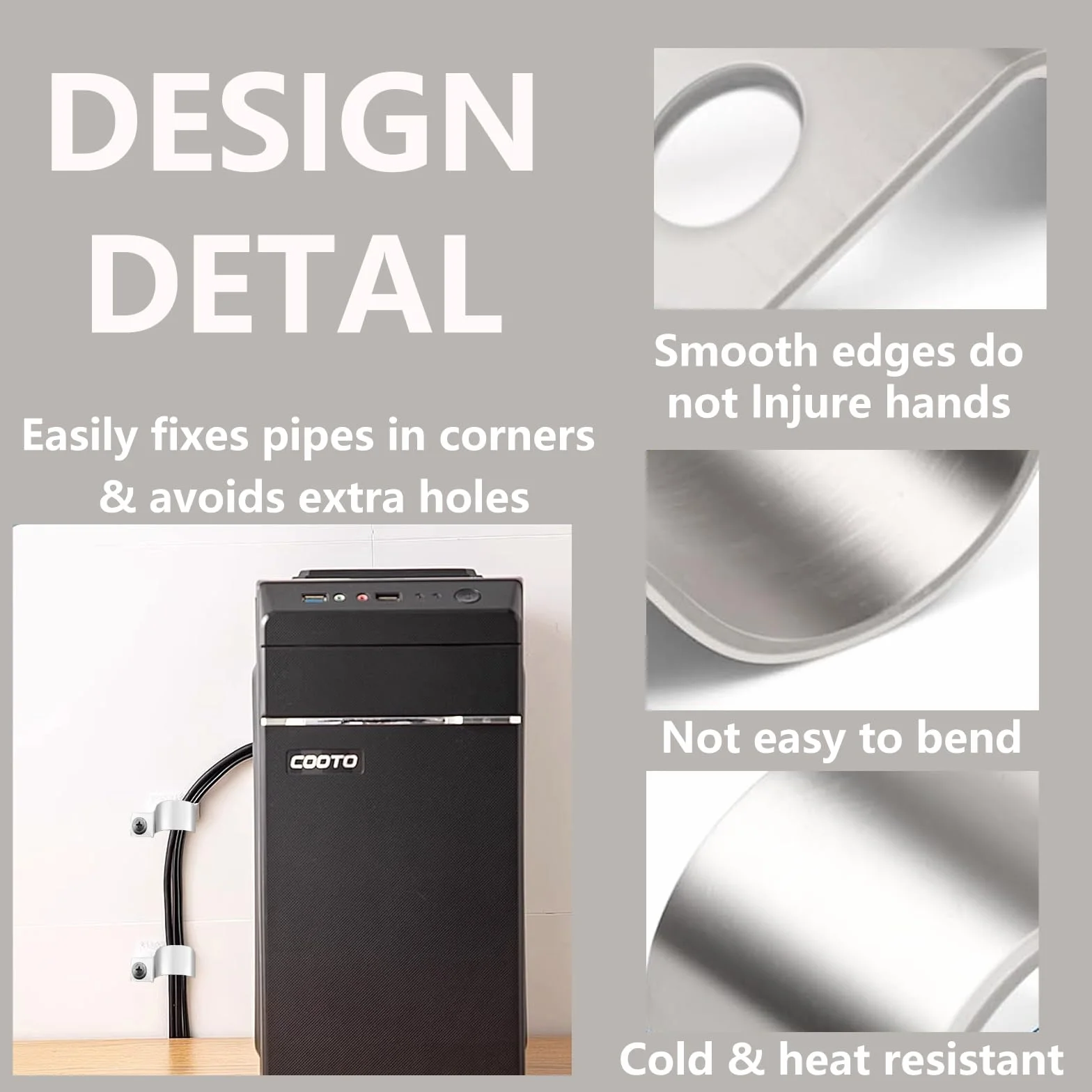 30 Morsetto per Tubi, Morsetti per Tubi a Foro Singolo, M16 Collari per Tubi in Acciaio Inox V2A, Morsetti per Cavi, Supporto Staffe per Tubi Cavi da 15-16 mm, Fascette Stringitubo per Tubo Acqua