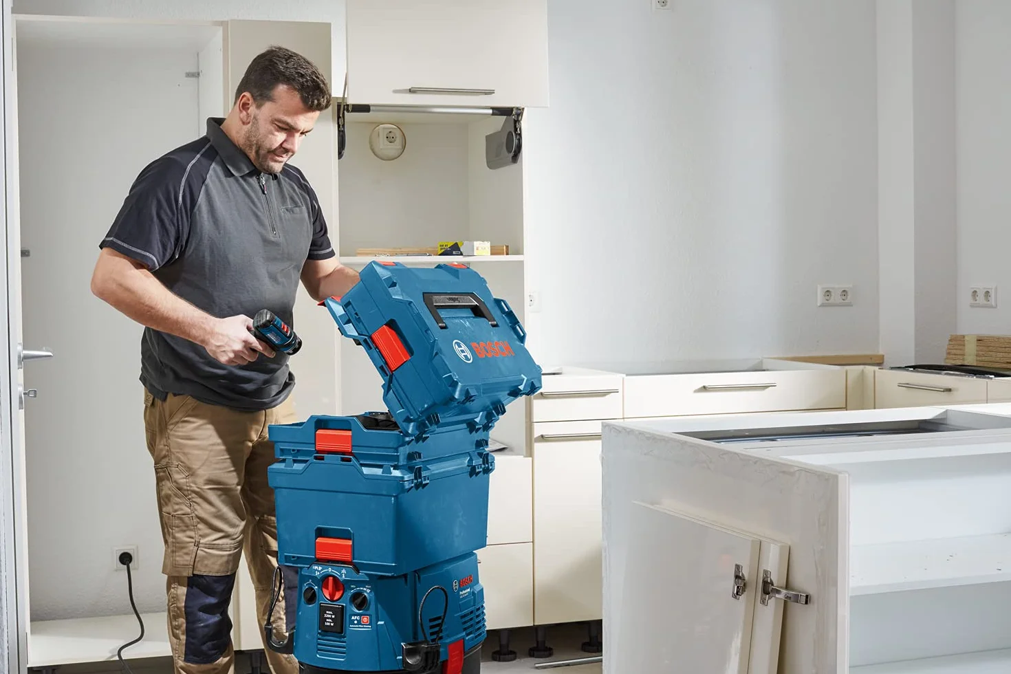 Bosch Professional 1600A012G2 Valigetta, Blu, 44.2 x 35.7 x 25.3 cm