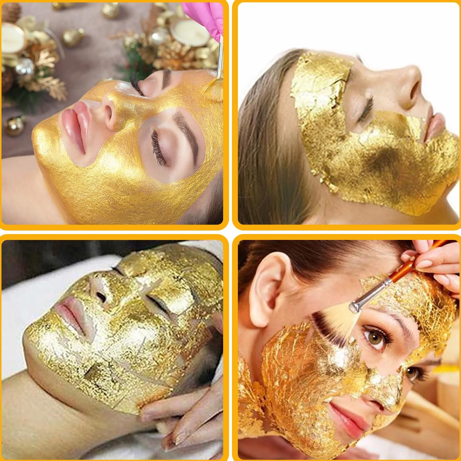 2 Bottiglie Oro Commestibile, Oro Alimentare Scaglie di Foglia d'oro Raffinata, Foglie Pellicola Dorata Commestibili Perfette per Decorazione di Torta Dessert Alimentari Vino Bevande Maschere Manicure